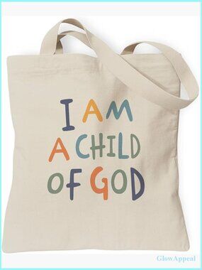 Canvas Tote Bag with Inner Zipper Pocket, 13.8 Inch Shoulder Bag